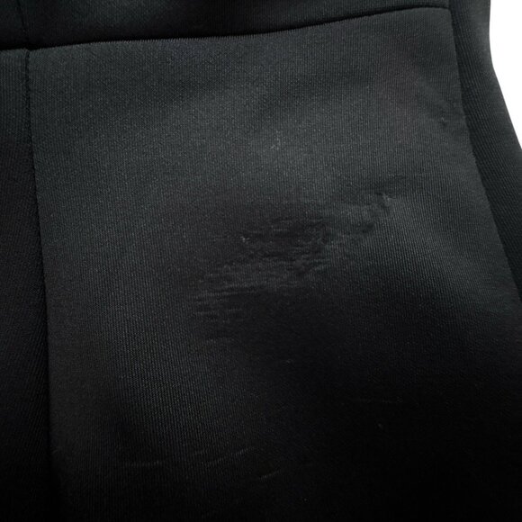 T Tahari Crossback V Neck Sleeveless Zip Cocktail Career Dress Black Size 6 - Picture 7 of 9